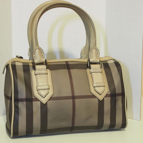 Burberry Gray checker speedy bag - Picture 2 of 10
